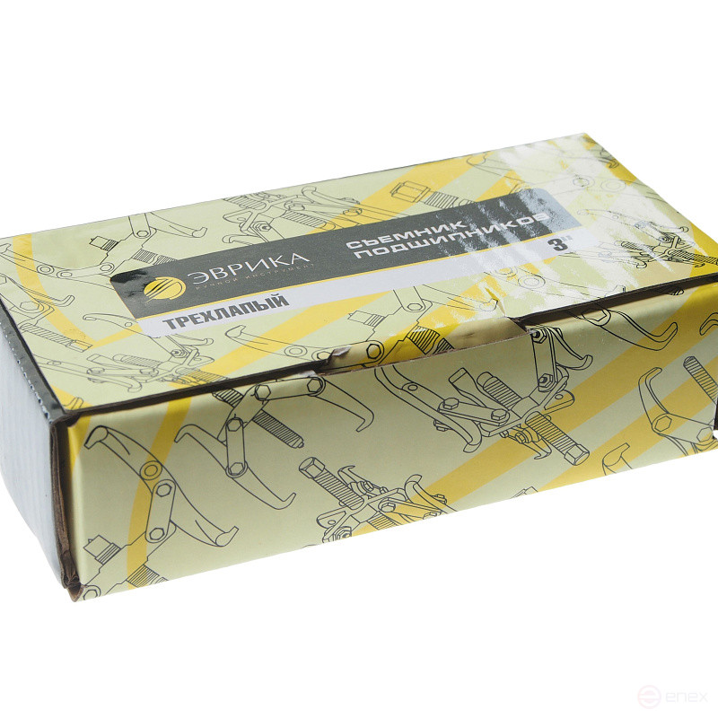 Съемник подшипников трехлапый переставной 3"-75мм (1000кг) ЭВРИКА 2/48 NEW