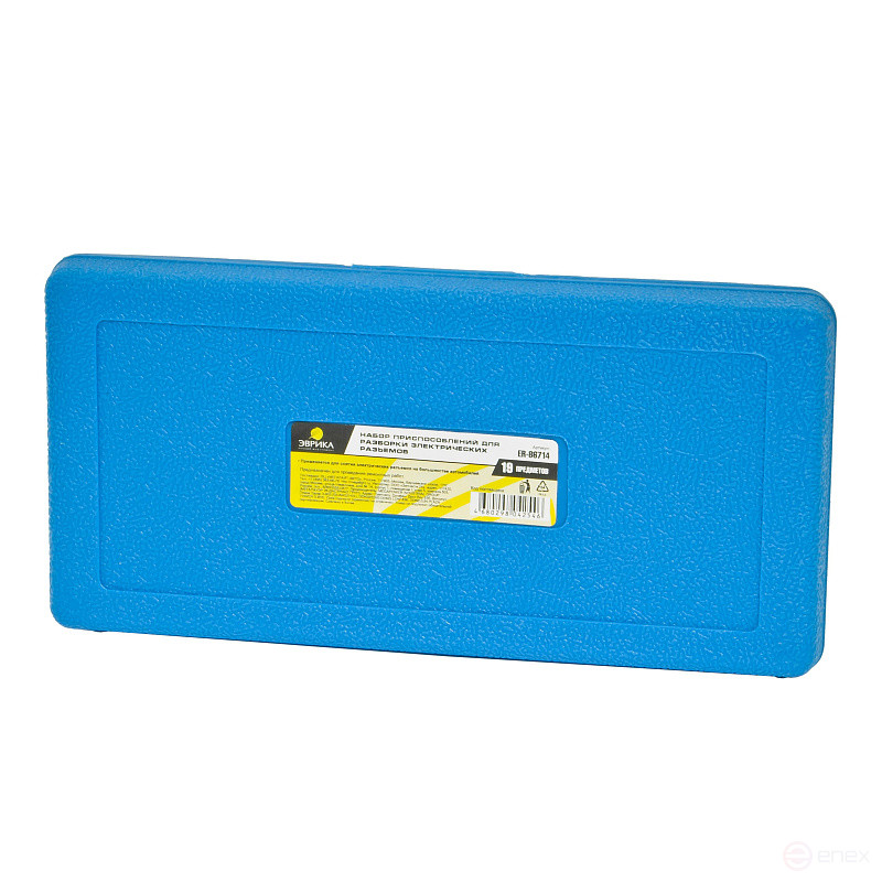 Набор приспособлений ER-86714 для разборки электрических разъемов 19пр., в кейсе ЭВРИКА /10