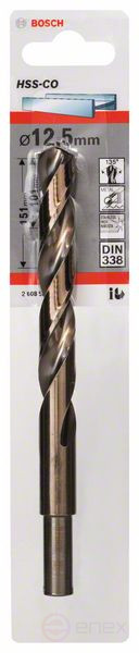 Свёрла по металлу HSS-Co , DIN 338 12,5 x 101 x 151 mm, 2608585870
