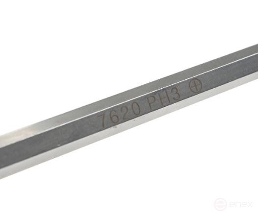 Phillips screwdriver PH 3.0x150mm reinforced with through rod (Cr-Mo steel) JTC