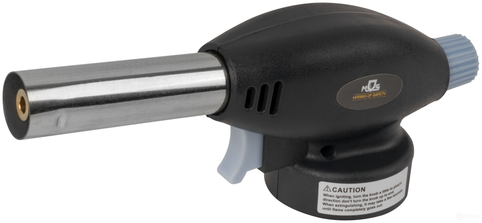 Gas burner with piezo ignition