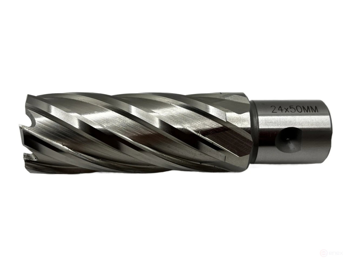 Сверло корончатое 24х50 мм, HSS, Universal / Weldon 19 TORNERI Т023637