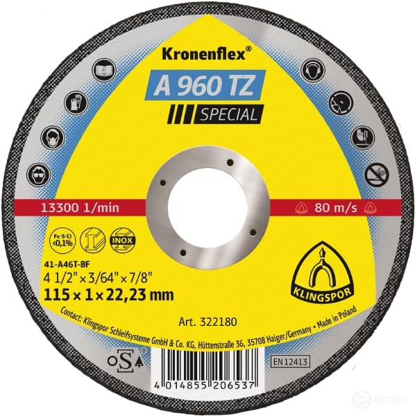 Отрезной круг INOX A 960 TZ Special, 115 x 1 x 22,23