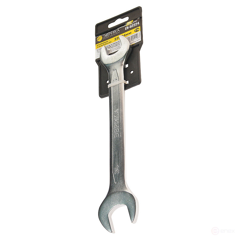 Horn wrench 22x24mm ER-52224 (Chrome vanadium) on holder PRO EUREKA 1/10/60
