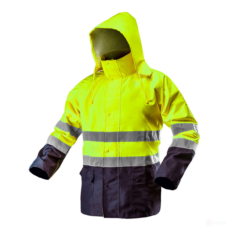 Reflective jacket; yellow; size M