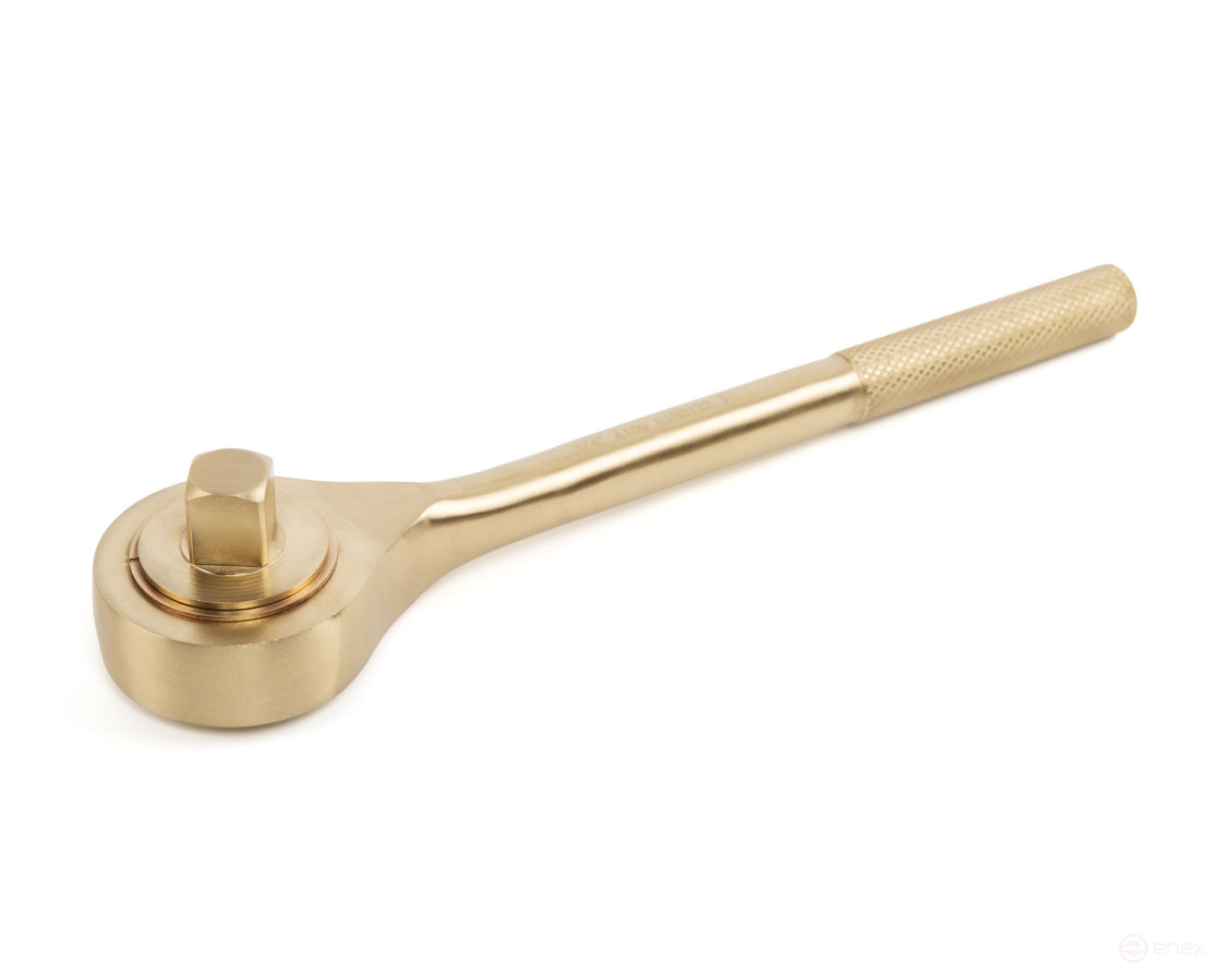 3/4" ratchet wrench with switch intrinsically safe alloy AlCu 120-1006, HORTZ
