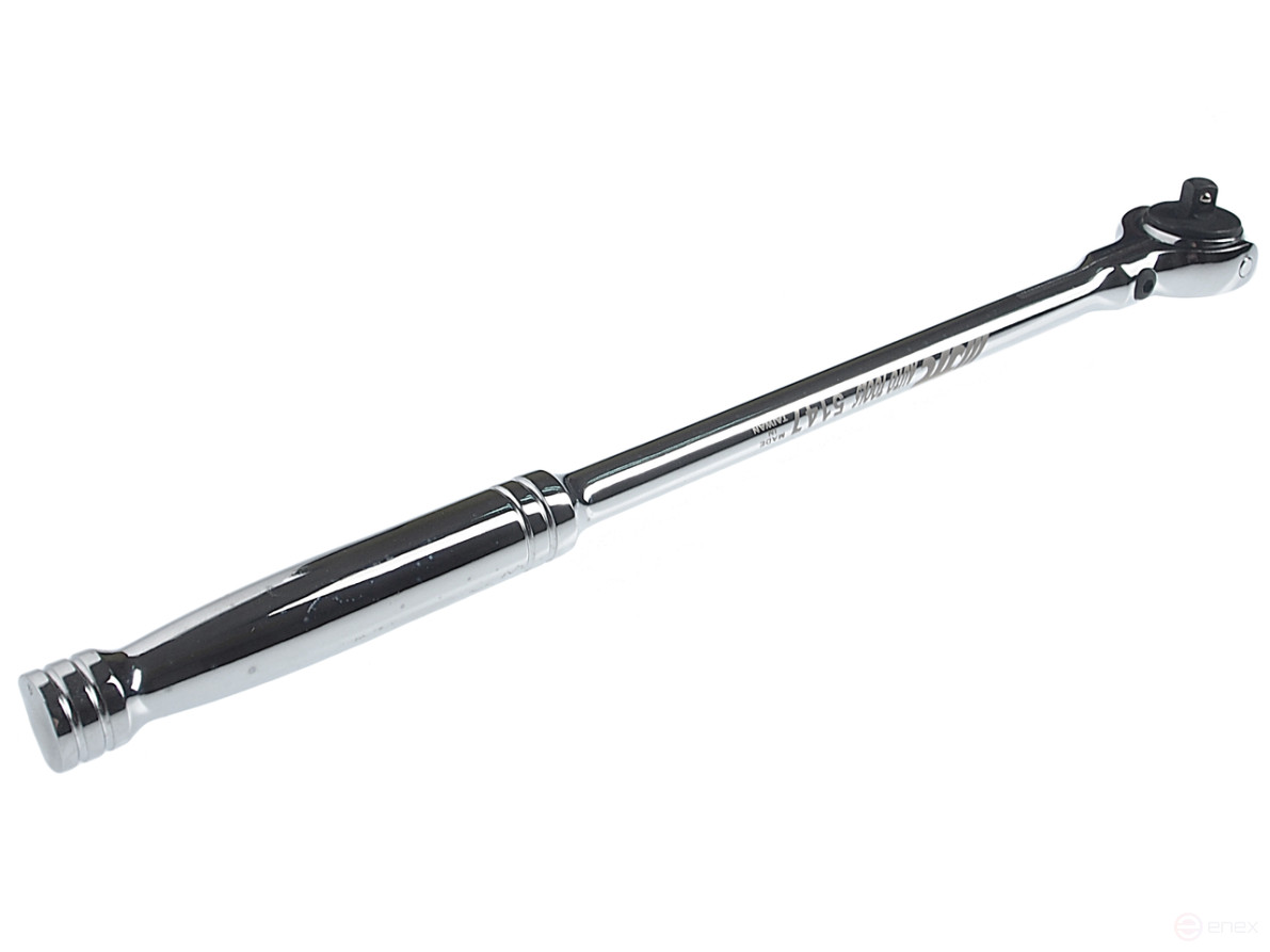 Ключ трещотка 1/4" 72 зуба 257мм шарнирный металлическая рукоятка JTC