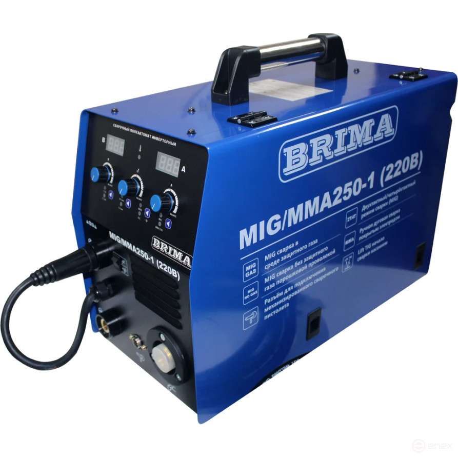Semi-automatic machine MIG/MMA-250-1 (220V) (15kg) "BRIMA"