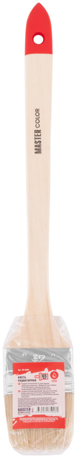 Radiator brush, thick. 13 mm, natural. bristles, stainless steel. crimp, wood. handle, width 65 mm
