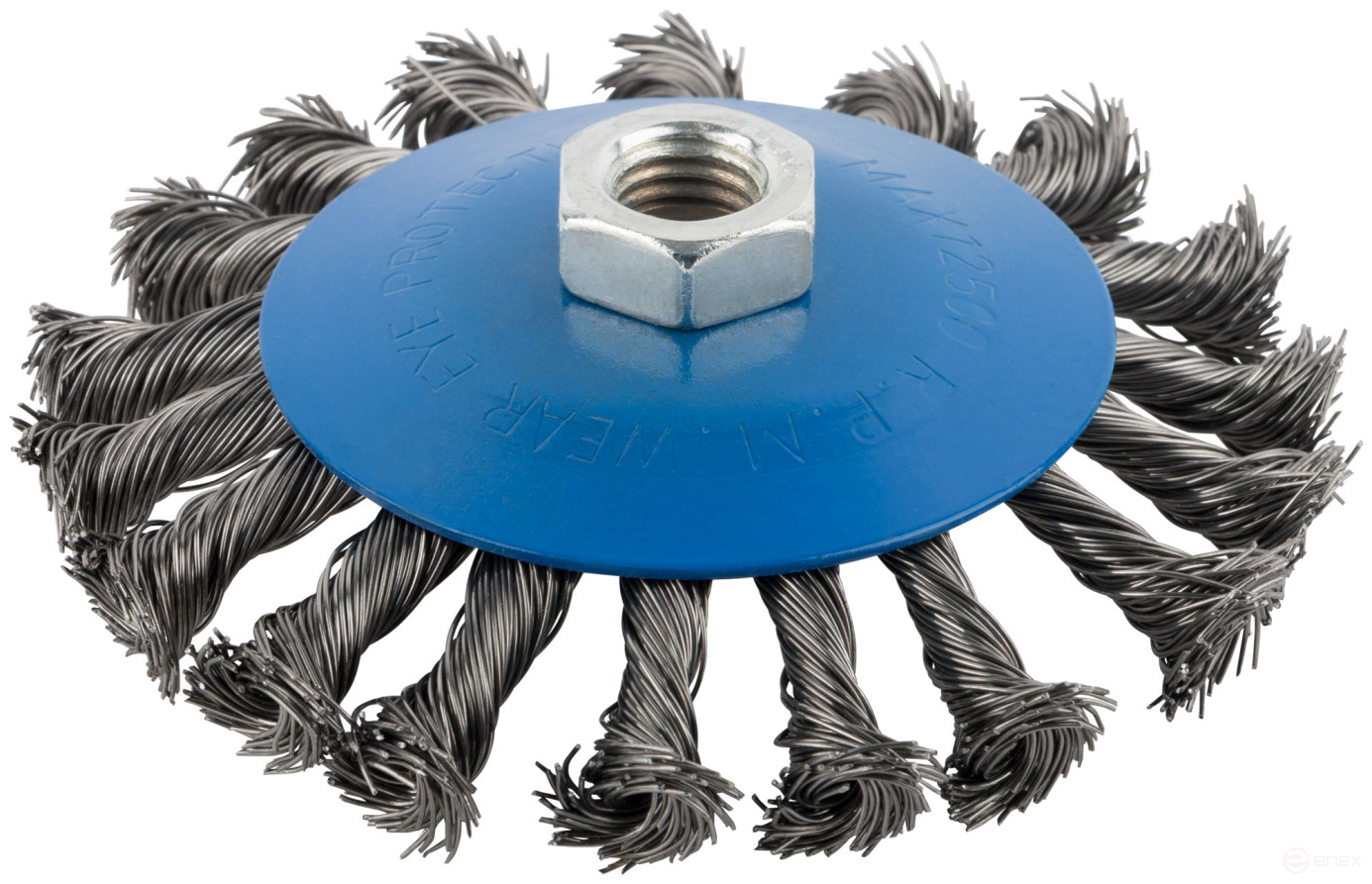 Cornice, type "wheel" with tilt, nut M14, steel twisted wire 115 mm