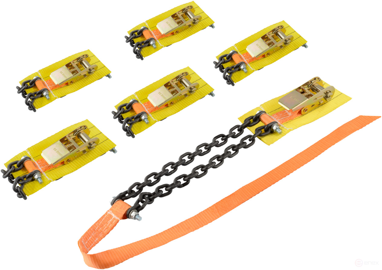 Reinforced Anti-slip bracelet R16-R21 set of 6 pcs. in a bag (Avtodor) 43138