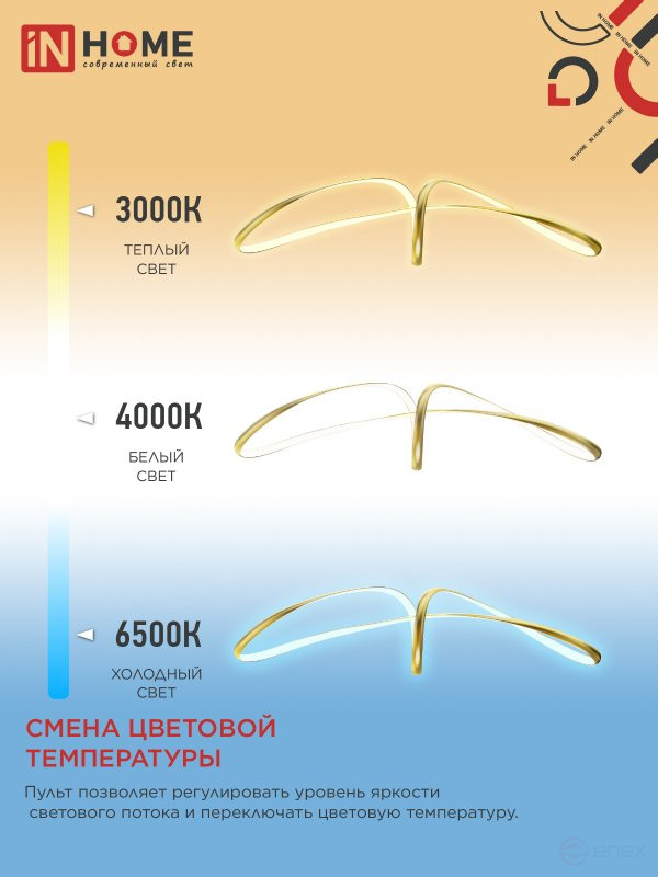 LED lamp ESTETIKA DALI-FX-90GL 90W 230V 3000-6500K 920x245x230mm 1.2m cable DN gold IN HOME