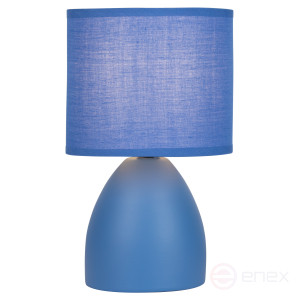 7047-503 Rivoli Nadine 7047-503 Table Lamp 1* E14 40W ceramic Blue with Lampshade