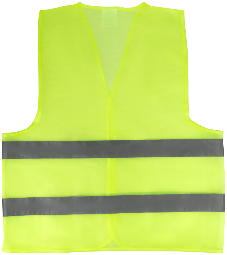 Yellow signal vest, 2 horizontal stripes, 60 gr., size XXXL