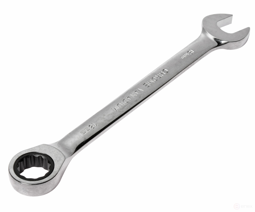 Ключ комбинированный 18х18мм трещоточный JTC