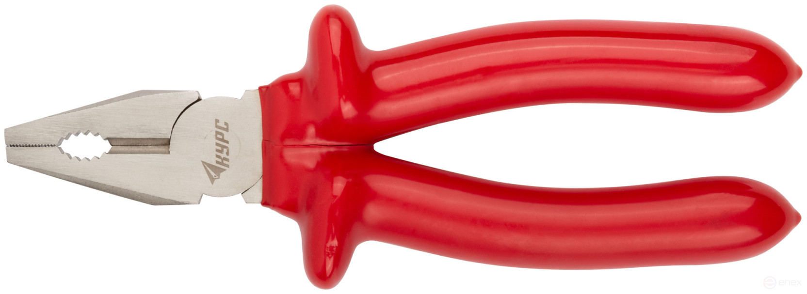 Плоскогубцы комбинированные "Энергия",1000 В, никелир.покрытие, 2-х слойные изолированные ручки 200 мм