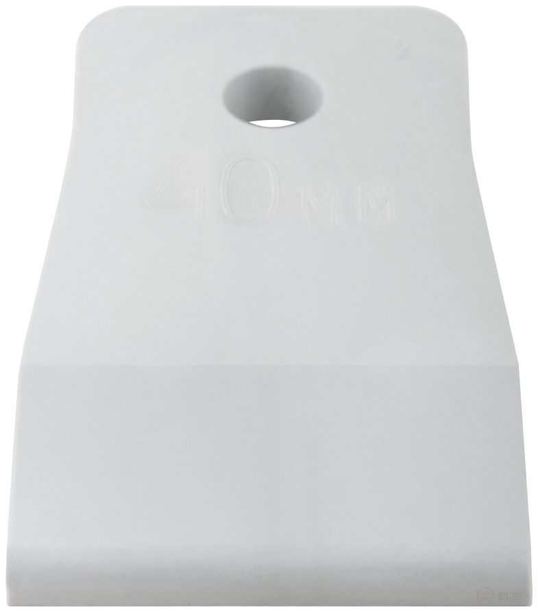White rubber spatula 40 mm