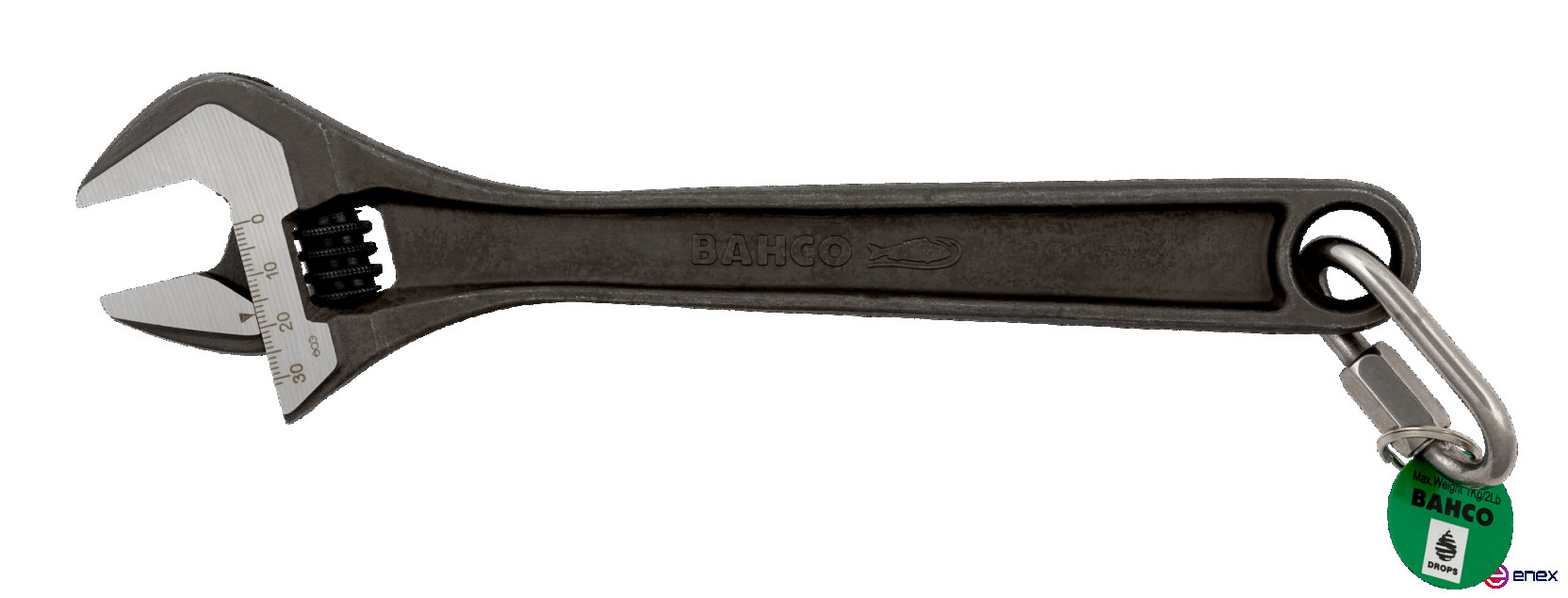 Разводной ключ серии 80 с крепежным металлическим кольцом, длина 205/захват 27 мм