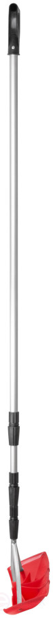 Scraper for snow removal on roofs, metal telescopic handle 620x150x(2000-6000) mm