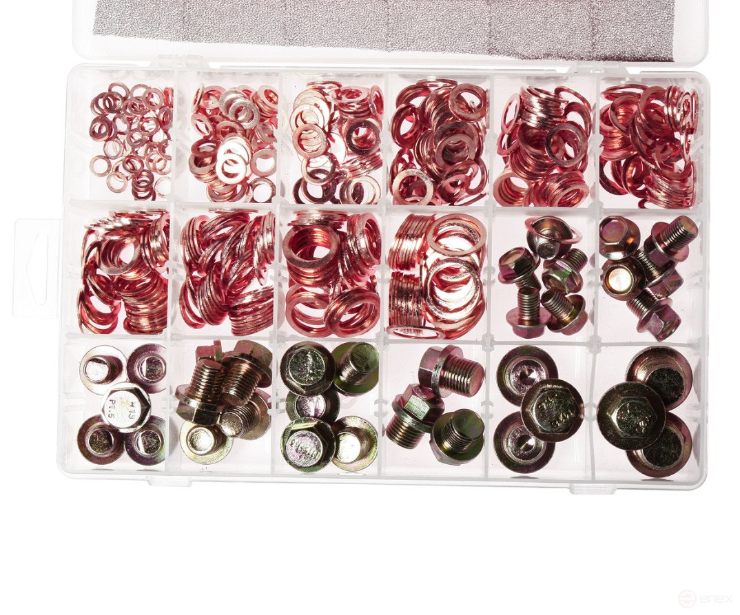 Copper washer and crankcase pan plug (in the box) 534pcs. JTC