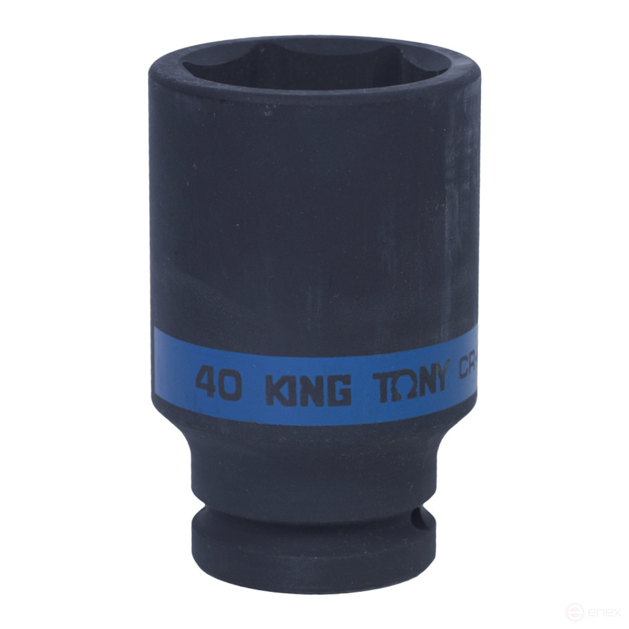 Головка торцевая ударная глубокая шестигранная 3/4", 40 мм KING TONY 643540M