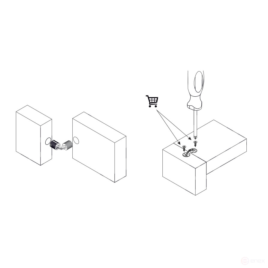 Cylindrical loop d14mm gold AKS