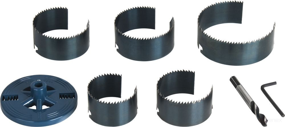 Набор кольцевых пил ПРАКТИКА 1,5", 60/67/74/81/95 мм, серия Мастер, блистер (640-988)