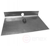 1-sided galvanized snow shovel with a bar S=0.8 mm 500x375 D-40 (pack. 10 pcs.)