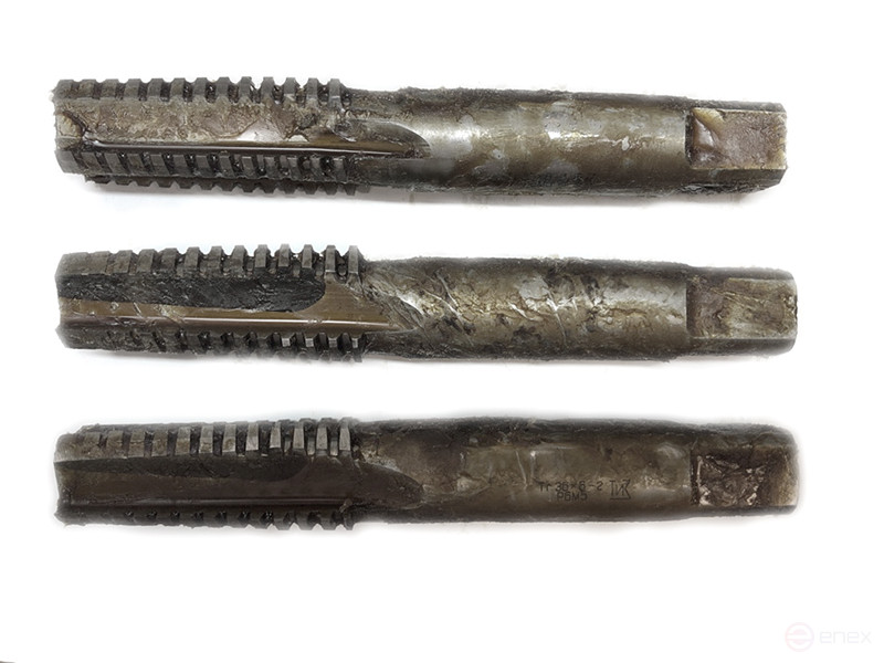 Метчик трапецеидальный Tr36х6 Р6М5,НSS машинно-ручной 3 шт ком L=200 «Русский Инструмент» (РИ)