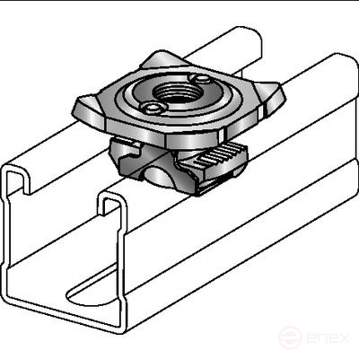Монтажная гайка для труб MQA-M12-F