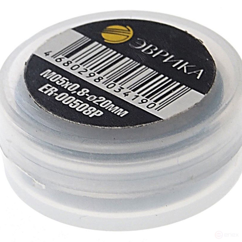 Плашка ER-00508P M05x0,8-ø20мм, в пластиковом футляре ЭВРИКА /1/10