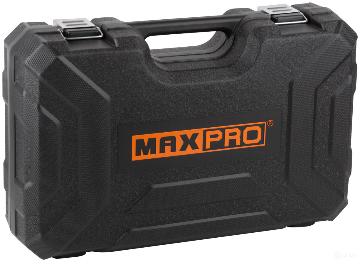 MAX-PRO Rotary hammer mounting 800 W; 0-1100 rpm; 2.8 J; 3 modes; L/W/M-30/26/13; 3.4 kg; SDS-PLUS; anti-vibration handle; rubber inserts; cut
