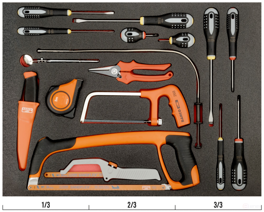 Fit&Go Набор отверток и режущих инструментов в ложементе, 17 предметов