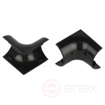 Внутренний угол ЭРА IC-KK-30-13-GR для полукруглого кабель-канала графит 30х13мм 2шт/комплект