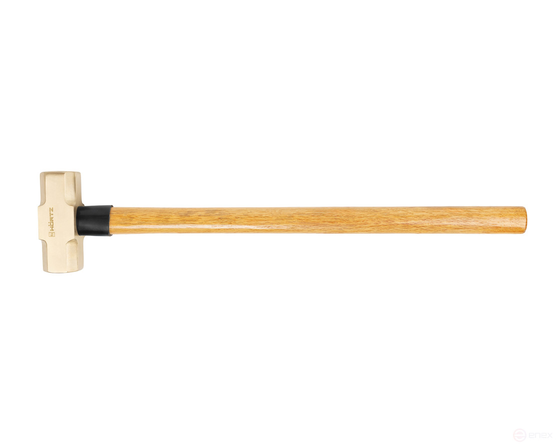 Кувалда 6,4 кг AlCu рукоятка дерево гикори искробезопасная 191G-1032, HORTZ