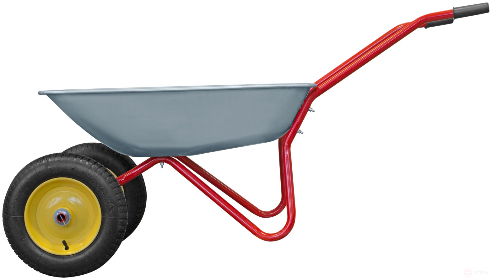 Two-wheeled garden wheelbarrow, 65 l, load capacity 90 kg