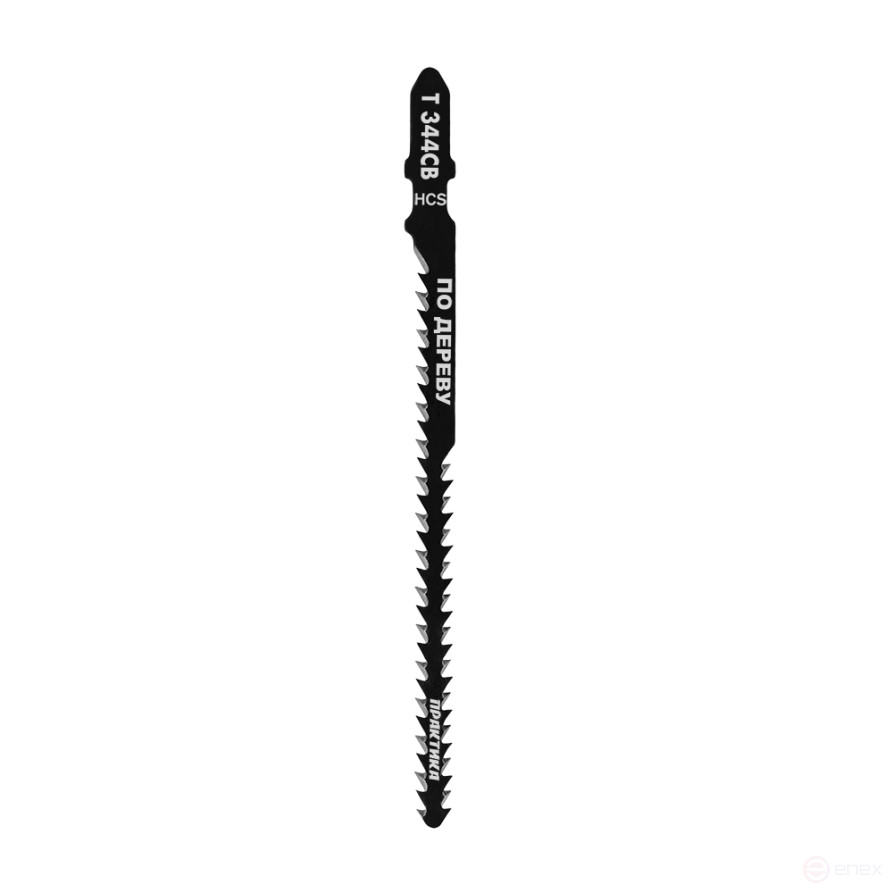 Пилки для лобзика по дереву, ДСП ПРАКТИКА тип T344CB Обоюдоострые 116 х 90 мм, криволинейн (244-384)