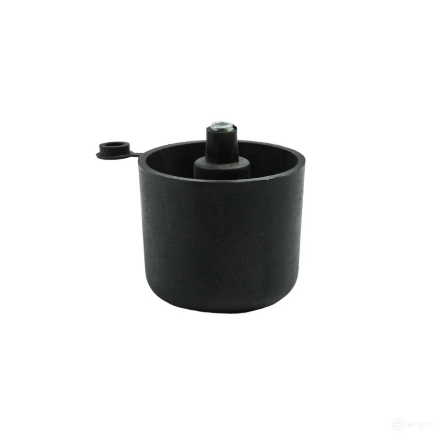 Опора меб. пласт. WPJA-22 h44 регул. черный AKS