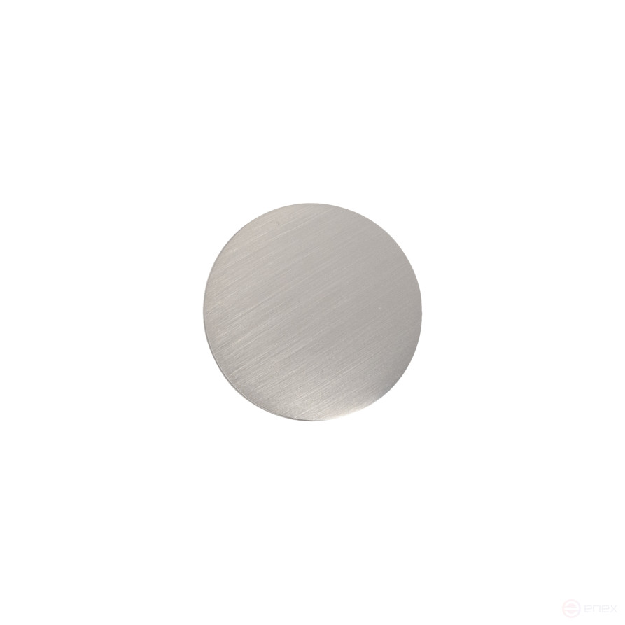 Ручка меб. кнопка мет. UNITY, шлифованная сталь, AKS