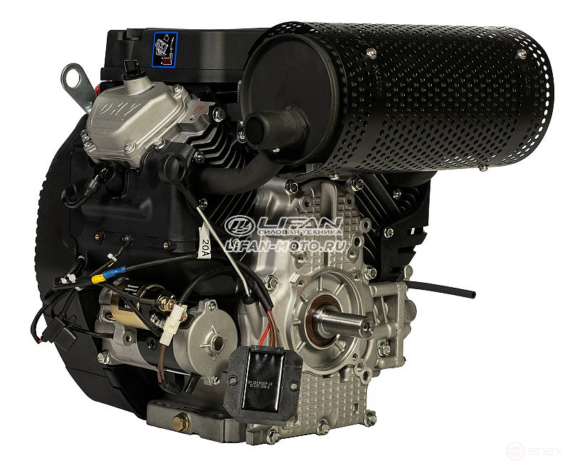Lifan LF2V80F-A engine, 25mm shaft, 3 Amp coil pressure sensor/m, m/radiator, hour meter
