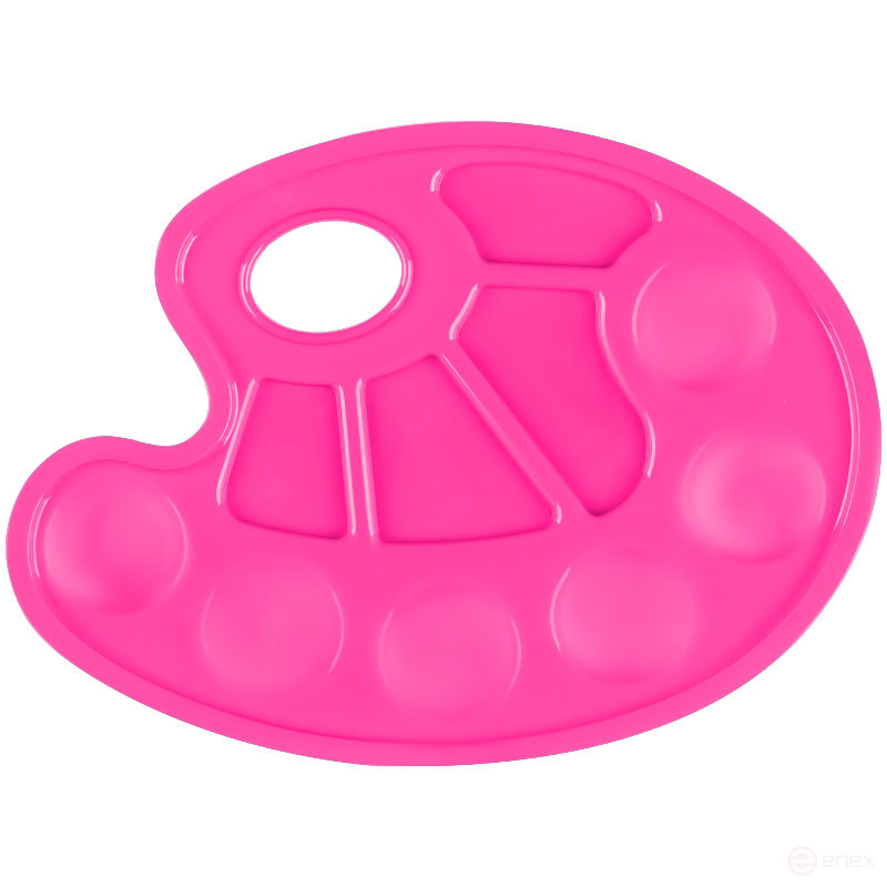 Палитра художника СТАММ, овальная, ассорти, пластик