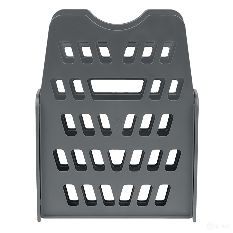 Лоток для бумаг веерный СТАММ, 5-ти секционный, серый