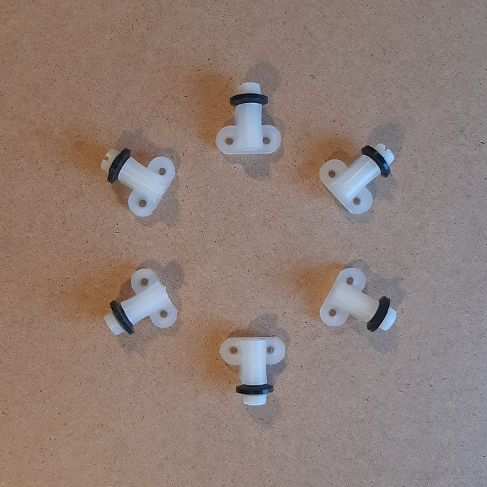 Mini waterproof rollers, 6 pieces. Height 22 mm