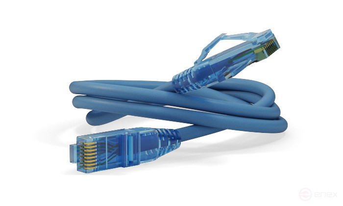 PC-LPM-UTP-RJ45-RJ45-C6-10M-LSZH-BL Patch Cord U/UTP, Cat.6 (100% Fluke Component Tested), LSZH, 10M, Blue
