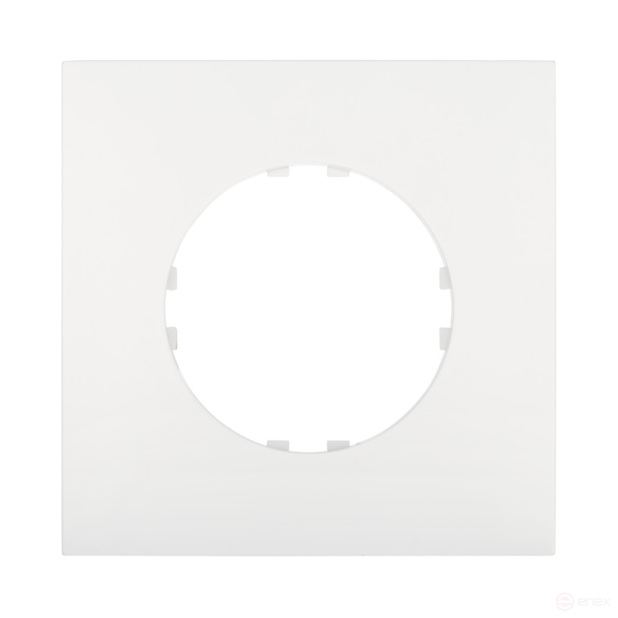 Рамка 1-постовая квадрат (белый) Vintage QUADRO