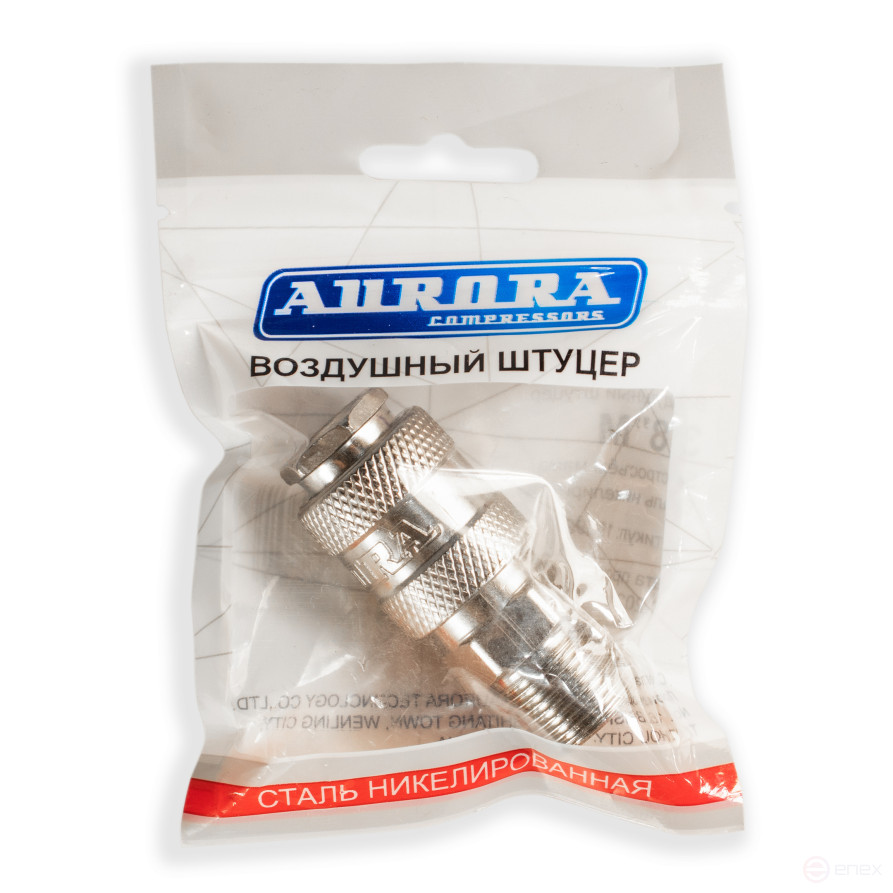 Fitting mom with external thread 3/8M, nickel-plated steel, pack. 1 pc.