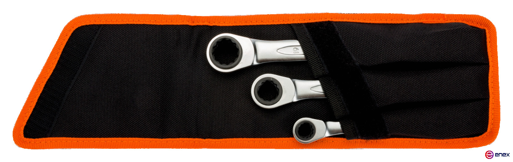 Набор гаечных ключей с храповым кольцом 4 в 1: 8 - 19 мм, 3 шт