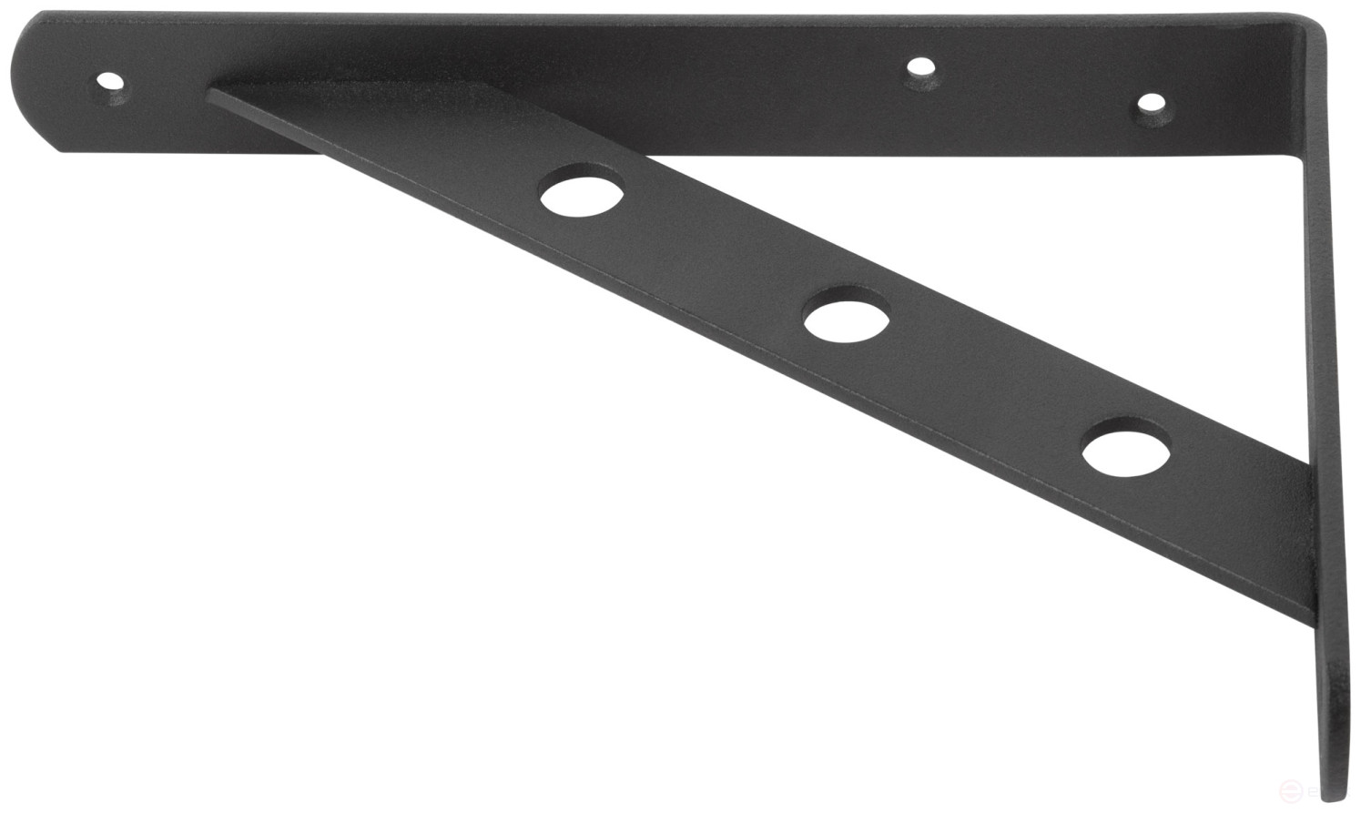 Уголок-кронштейн усиленный черный 200х150 мм