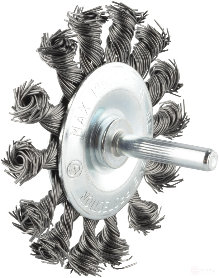 Flat drill cleaning brush D-75mm.twisted (Avtodor) 44071