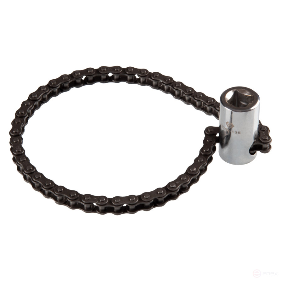 Oil filter puller, 60-135 mm, 1/2", chain KING TONY 3209-135